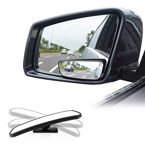 LIBERRWAY Car Side Mirror - Blind Spot Auto Wide Angle Convex Rear View Mirror - Stick On Design, Adjustable