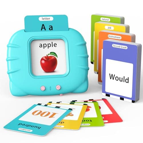 Lapare Talking Flash Cards Toys for Toddlers 2 3 4 5 6 Learn ABC Letters Numbers 0100PhrasesObjects Adjectives and More Dolch Sight Words 280 Cards with 560 WordsPhrases