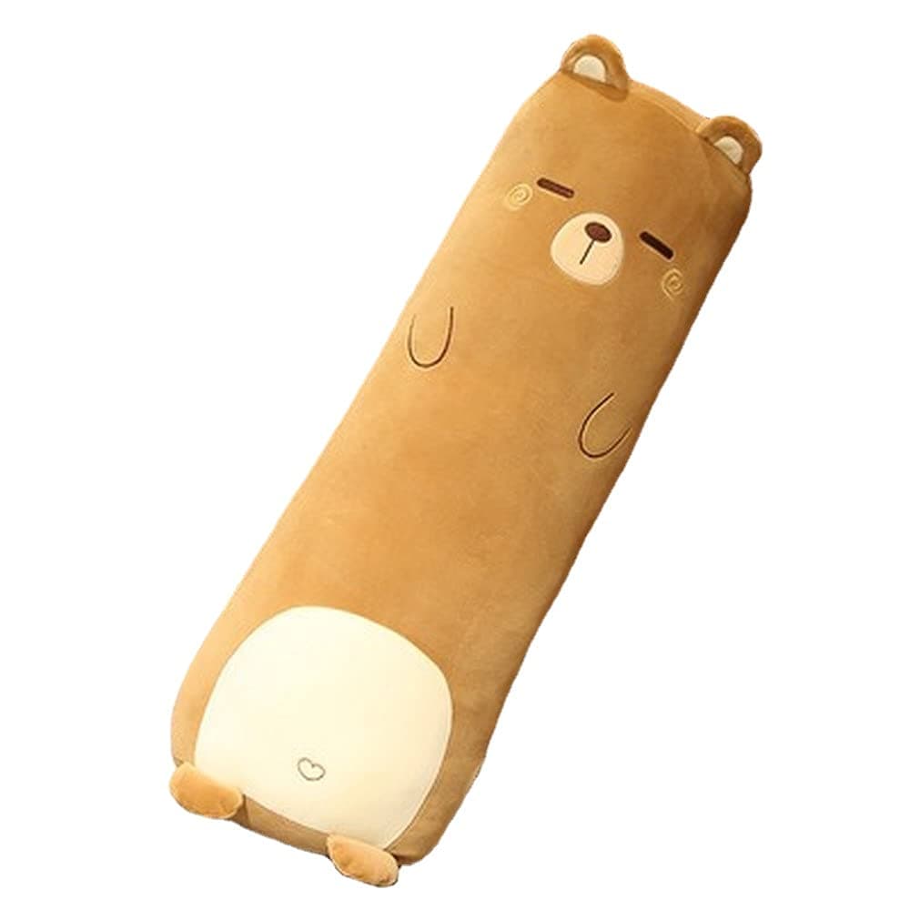 MUPI Long Plush Cute Body Pillows 27 Cuddle Stuffed Animal Shaped Bed Body Pillows Soft Cotton Plushies Doll Toy Gifts for Boys Girls Kids Adults Bear 27 Inch