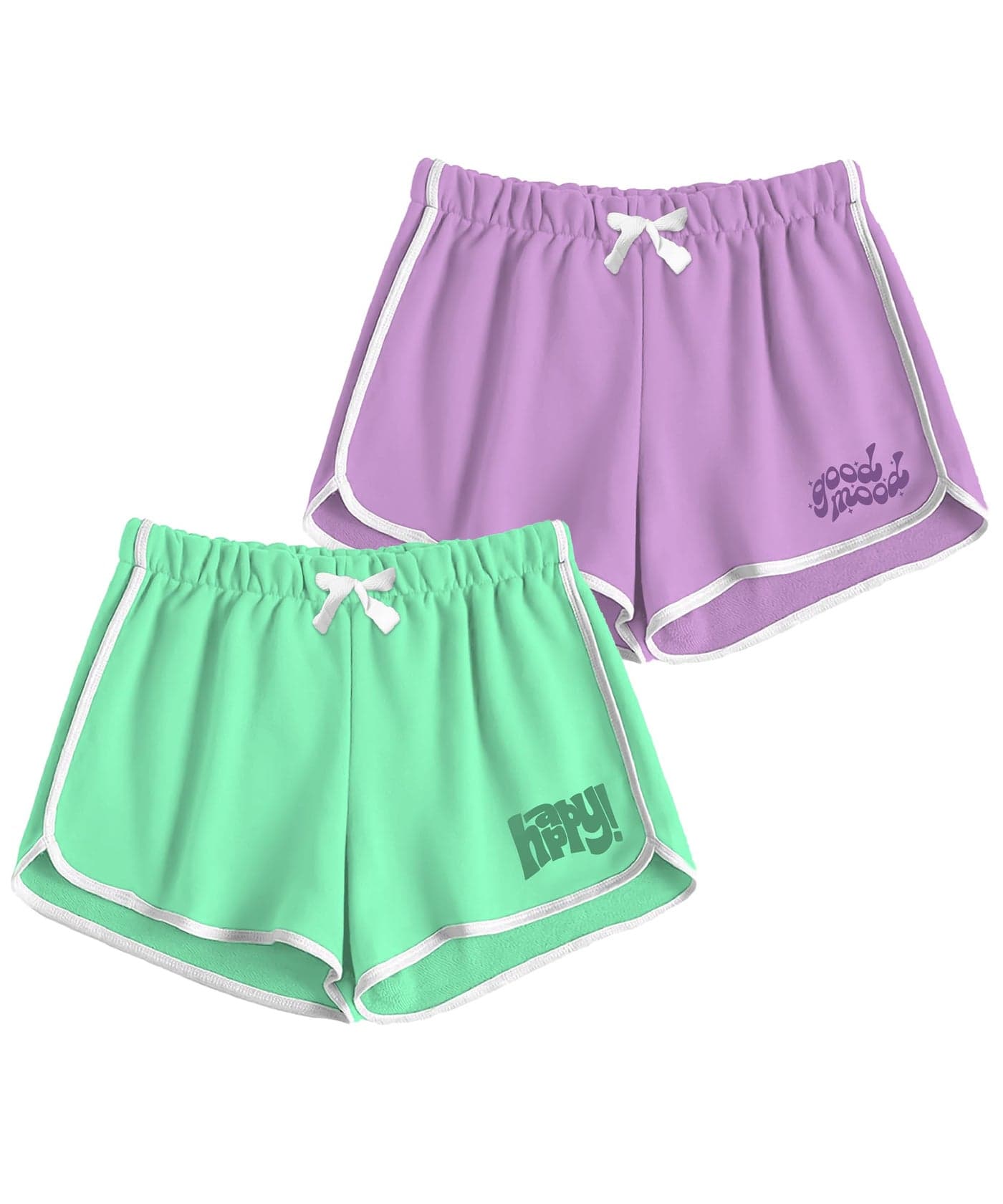 SHODOX® 100% Cotton Women Casual Shorts - Printed Short for Gym, Yoga, Cycling, Dance, Summer - Regular Fit (Pack of 2)
