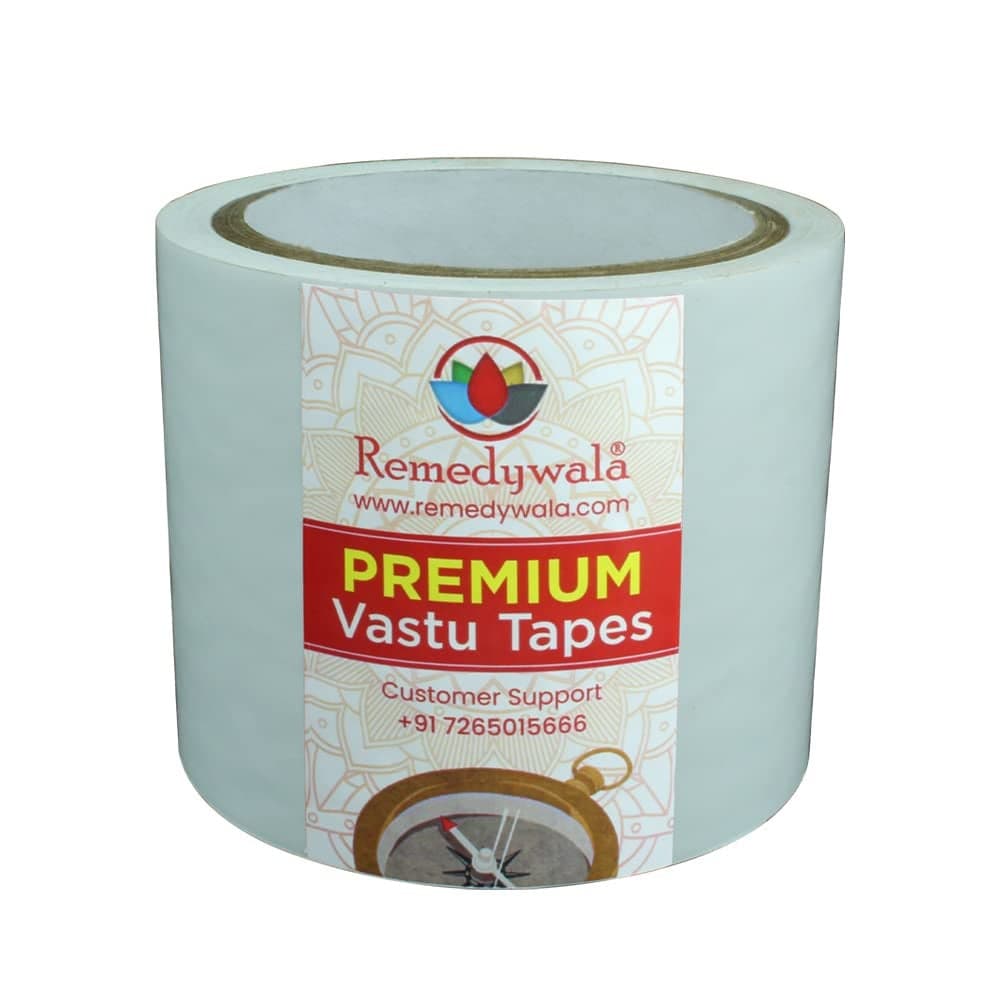 REMEDYWALA Vastu White Color Floor Tapes 325 Inch Wide 20 Meter long
