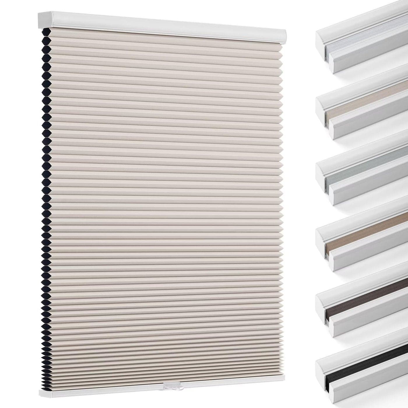 Changshade Blackout Blinds Cordless Cellular Shades Honeycomb Blackout Shades Room Darkening Blinds Pull Down Window Shades Easy to Install Honeycomb Window Blinds 31 W x 72 H Beige