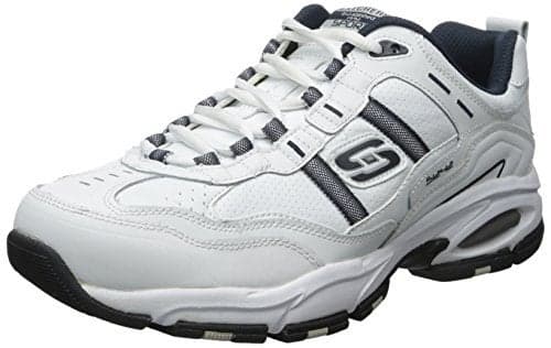 Skechers Men's Vigor 2.0 Serpentine Sneaker, White/Navy, 11 M US