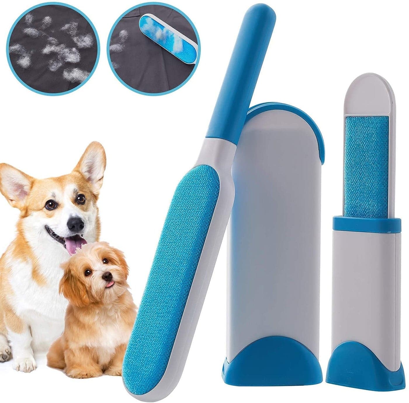 JB Branded Lint Remover for Clothing & Furniture and Sofa Home Couch pet - Double Sided, Self-Cleaning & Reusable mitt Remover,Dog cat Hair Remove