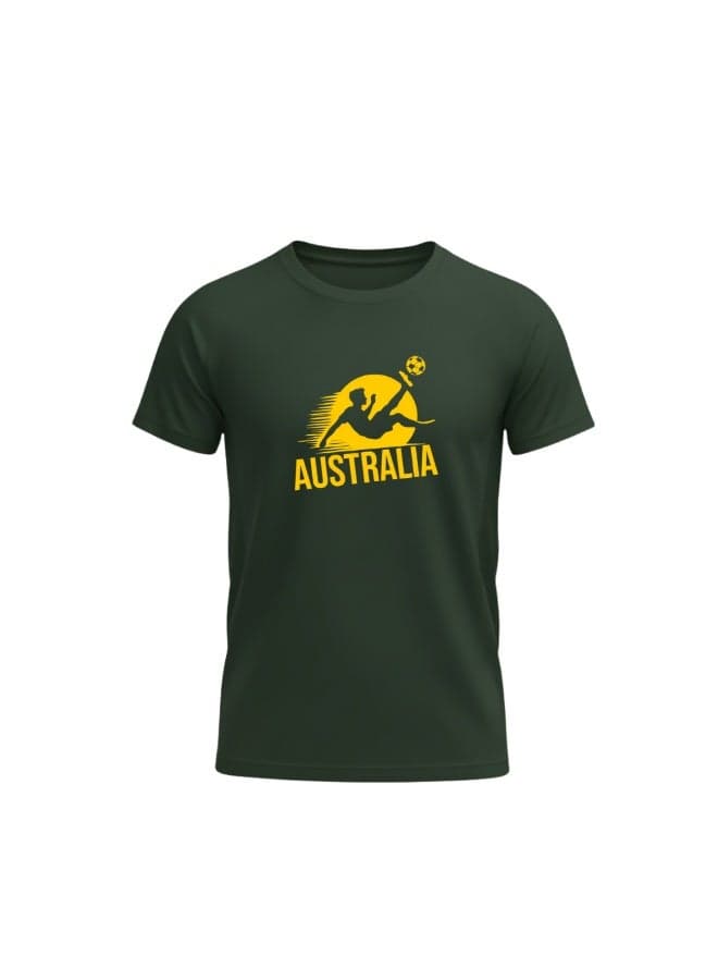Australia Football Dry-Fit Jersey Printed T-Shirt - Supporting Football Jersey Dryfit T shirts For Men, and Women - Perfect for Football Fan Tshirt — M