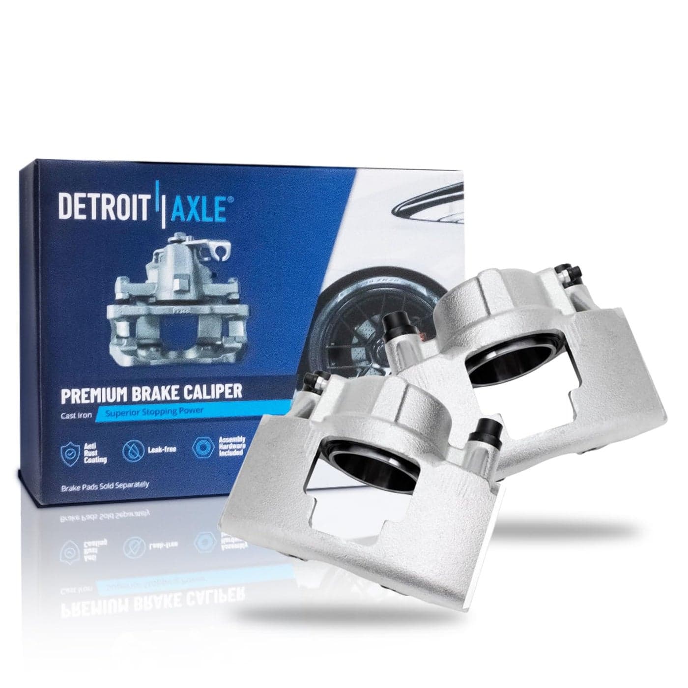 Detroit Axle Front 2pc Brake Calipers for Chevy Tahoe Express C1500 C2500 K1500 K2500 Suburban K3500 C3500 GMC Savana 2500 3500 2 Disc Brake Calipers Replacement