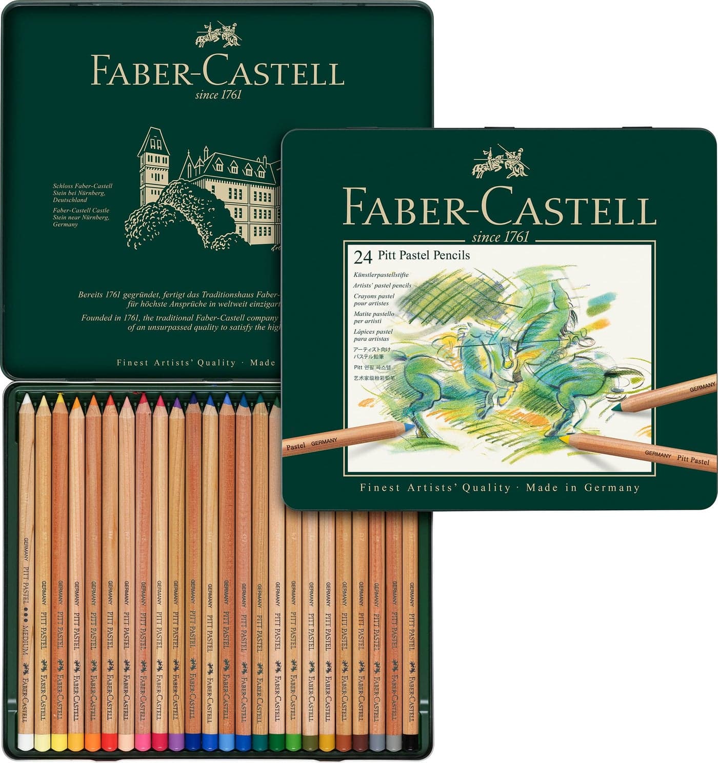 Faber-Castell Pitt Pastel Pencil Set - Pack of 24