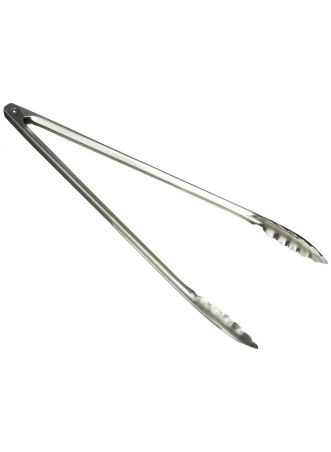 Winco Coiled Spring Heavyweight Stainless Steel Utility Tong, 16-Inch