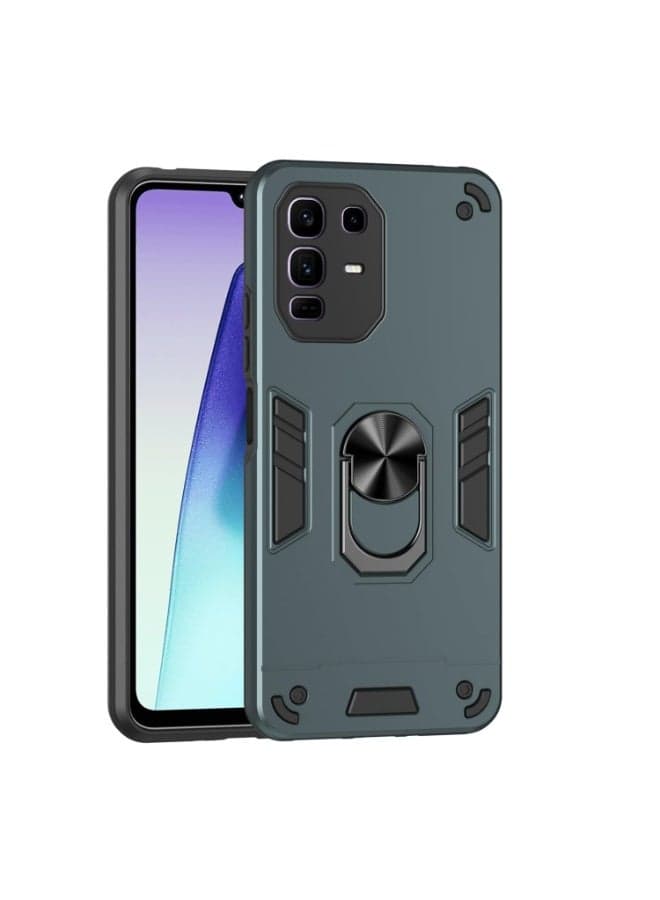 Phone Protection Compatible with Infinix Note 50 Pro+/Note 50 Pro Plus Phone Case with Kickstand Shockproof Military Grade Drop Proof Protection Rugged Cover PC Matte Textured Sturdy Bumper Cases phon