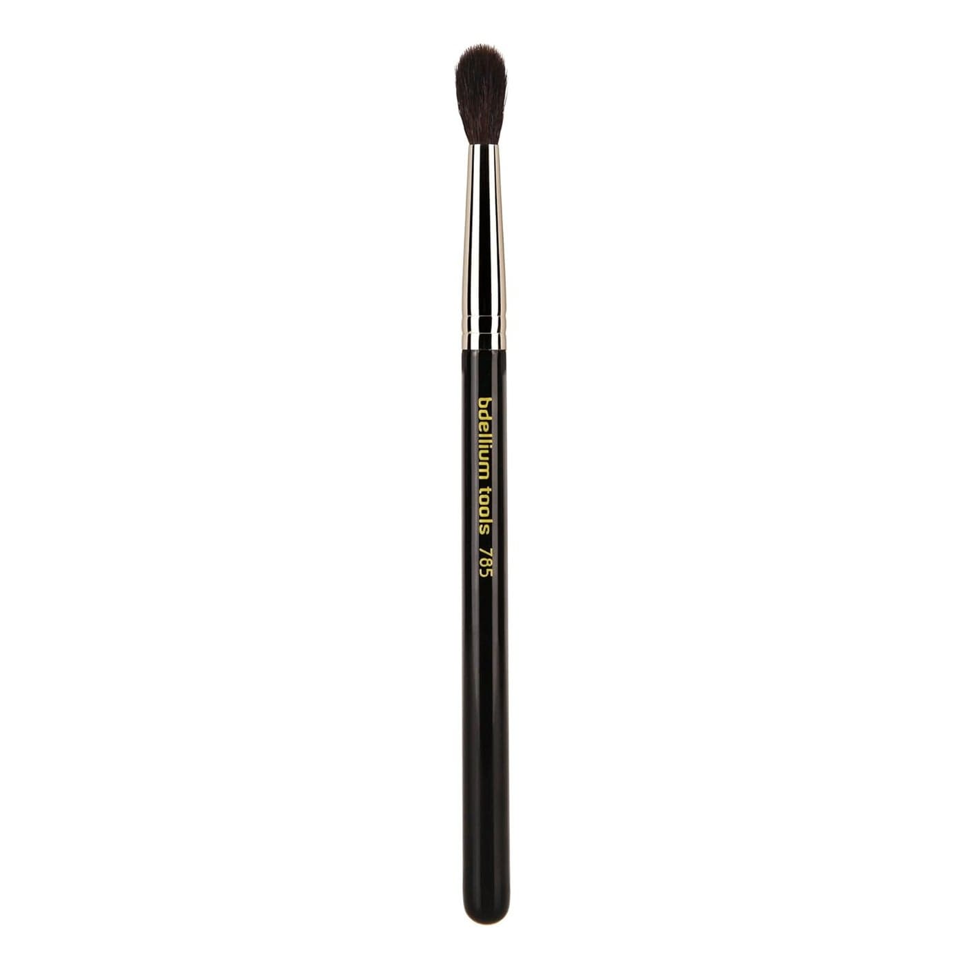Bdellium Tools Professional Makeup Brush - Maestro Series 785 Tapered Blending - With Mix of Soft Synthetic & Natural Fibers, For Applying Shadow (Black, 1pc)
