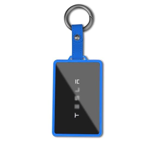 QBUC for Tesla Transparent Card Key Cover Holder Soft Card Key Cover for Tesla Model Y3SX Cybertruck Accessories Blue