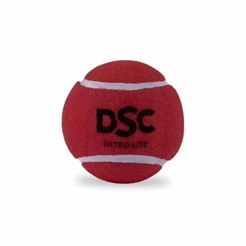 DSC Nitro Light Tennis Rubber Ball (Red) Pack of 2