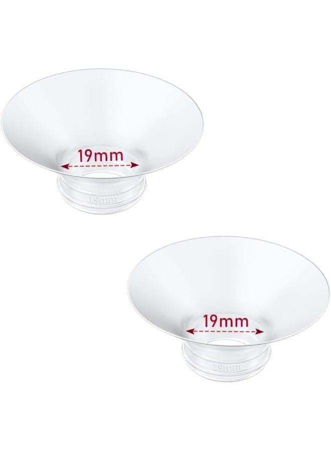 IVARONAL Flange Insert 2PCS 19mm Compatible with Momcozy Breast Pumps