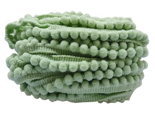 Mini Pom Pom Trim 8 Yards 5mm Ball Fringe Trim for Sewing Accessory Decoration DIY Crafts Light Turquoise 1742