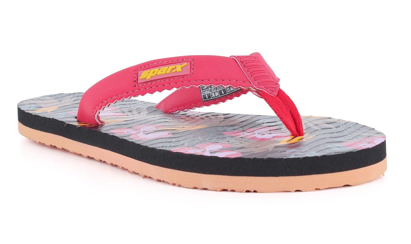 Sparx womens SF0126L Georgiapeachblack Flip-Flop - 7 UK (SF0126LGPBK0007)