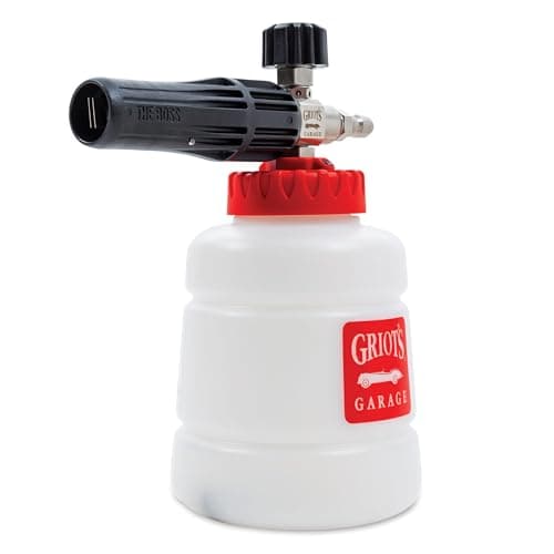 Griot’s Garage The BOSS Foam Cannon, Pressure Washer Foam Gun, Adjustable Nozzle, Stainless Steel Internals, Auto-Mix Dilution with Griot’s Soaps, BF302