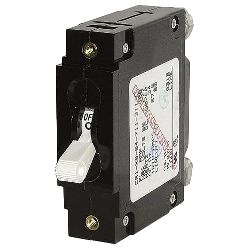 Blue Sea Systems 7351 CSeries White Toggle Single Pole 10A Circuit Breaker