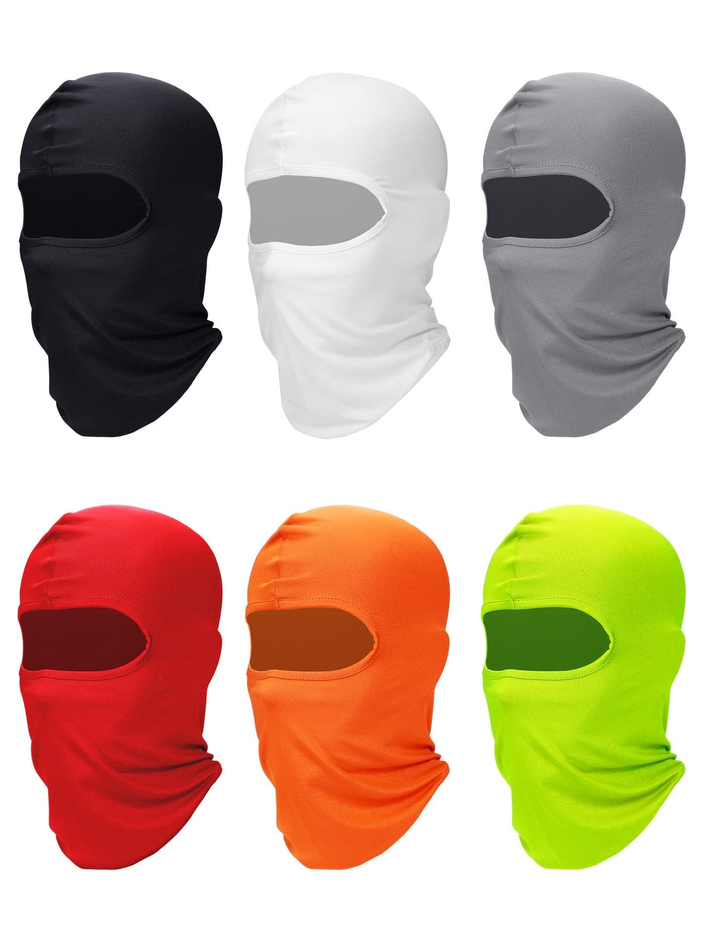 SATINIOR 6 Pcs Ski Mask Cover Balaclava Full Face Mask Summer Face Cover UV Protection Balaclava Men Women Outdoor Sports(Multicolor)
