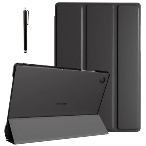 ProElite Cover for Samsung Galaxy Tab A11 Plus 11 inch Case Cover, Smart Flip Case Cover for Samsung Galaxy Tab A11+ 11 inch Translucent Back with Stylus Pen, Black