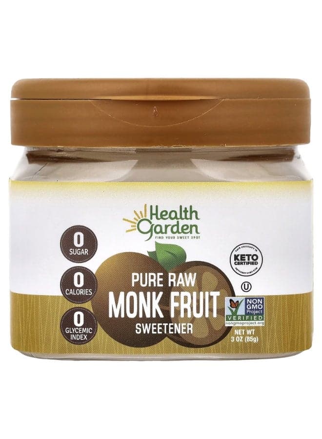 Health Garden, Pure Raw Monk Fruit Sweetener, 3 oz (85 g)