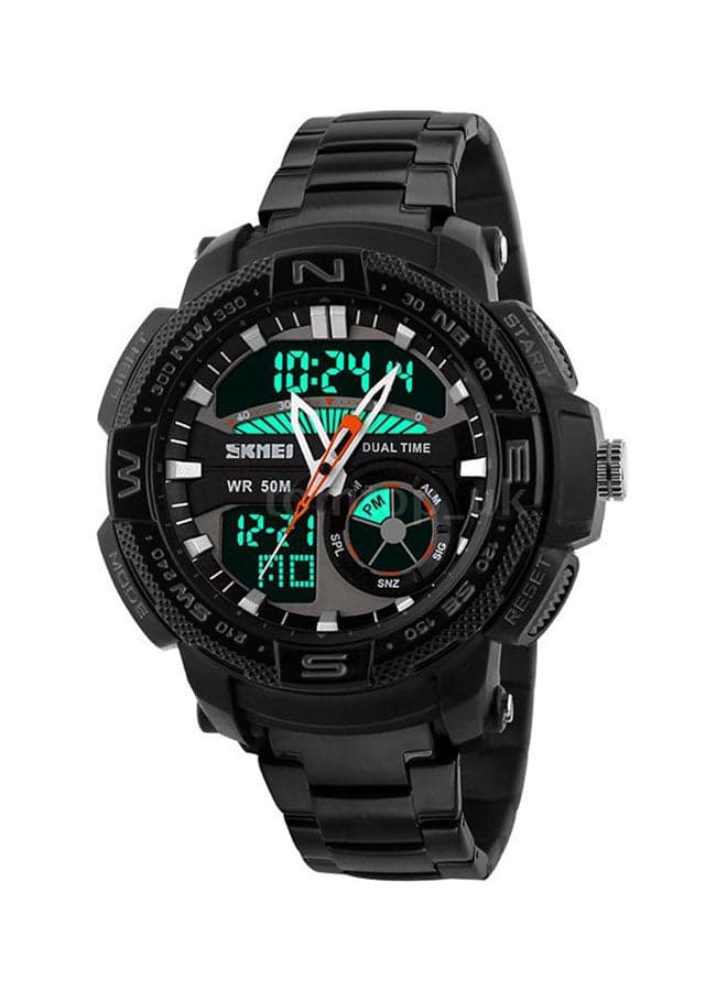 Men's Stainless Steel Analog/Digital Watch WT-SK-1121-B1