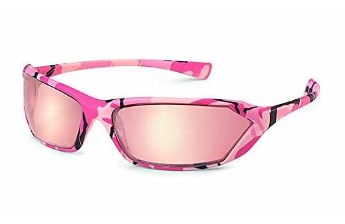 Gateway Safety 23PC11 Metro Ultra-Stylish Eye Safety Glasses, Pink Mirror Lens, Women, Pink Camo Frame