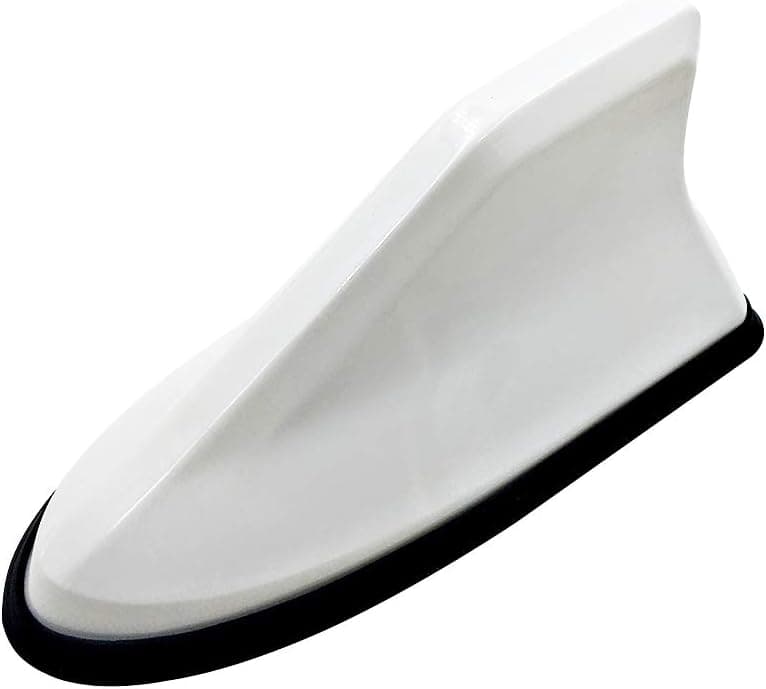 idain Universal Car Roof Mounted Shark Fin Antenna - White