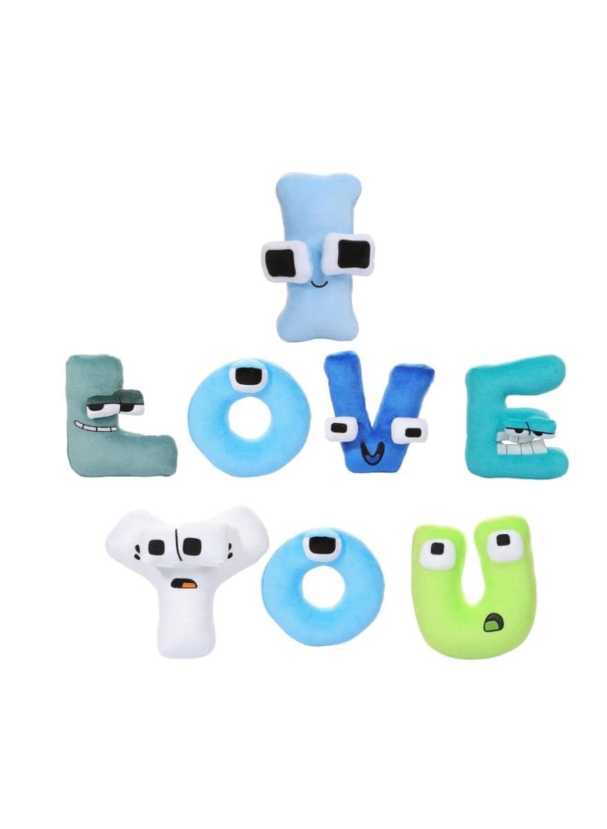 8PCS Alphabet Lore Plush,Soft Alphabet Lore Educational Letter Toy Stuffed Dolls,Alphabet Lore Plush Animal Toys for Kids,Birthday Gifts(I LOVE YOU)