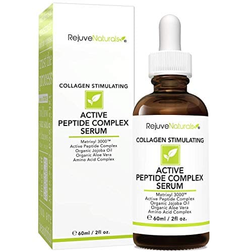 Peptide Complex Serum with Matrixyl 3000 2 oz DoubleSized Minimizes Look of Fine Lines Deep Wrinkles Crows Feet Crepey Skin Lightweight Anti Aging Moisturizer for Face Neck