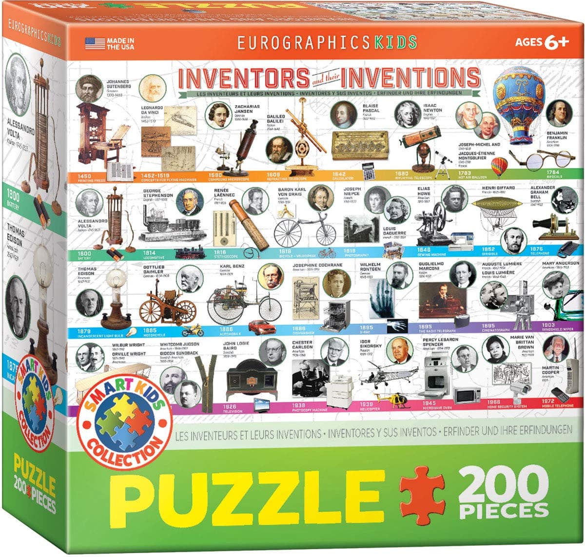 EuroGraphics Great Inventions Jigsaw Puzzle 200Piece