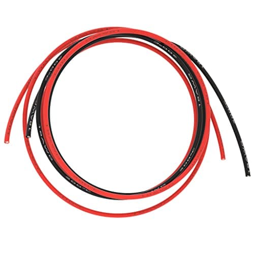 BNTECHGO 18 Gauge Silicone Wire red and Black Each 5ft Flexible 18 AWG Stranded Tinned Copper Wire