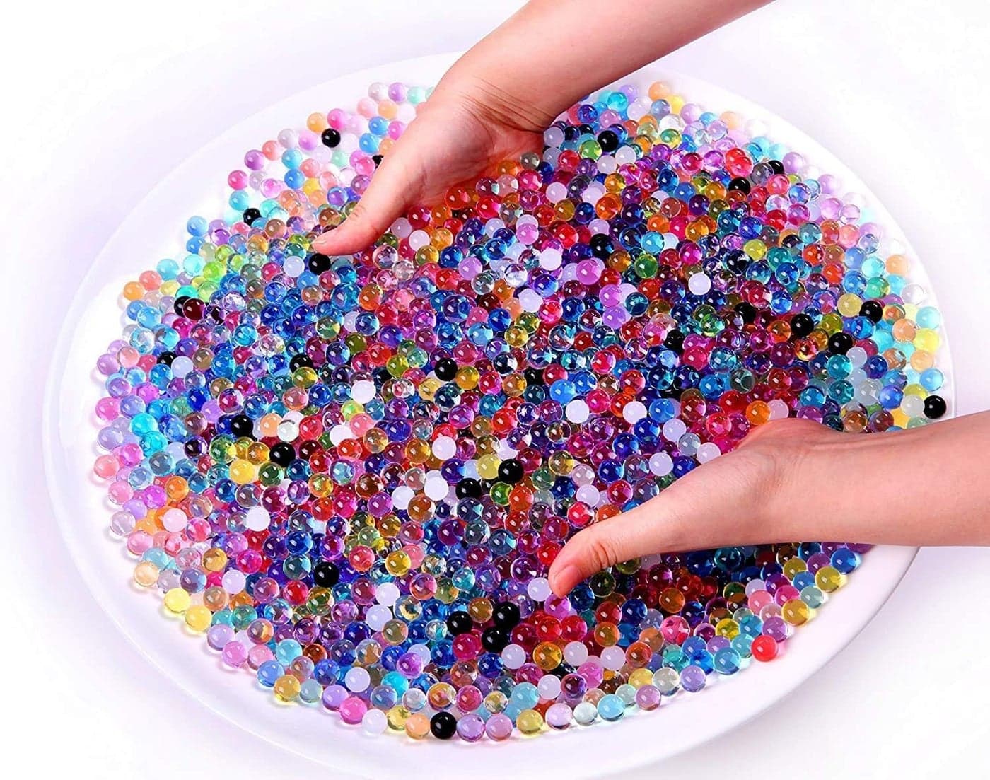 Water Absorbent Polymer Jelly Beads 50g 4000 Pieces Multicolour Crystal Balls for Plants