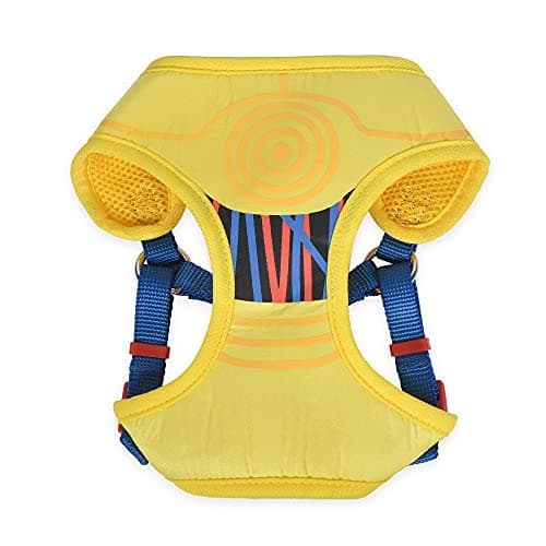STAR WARS C3PO Dog Harness for Small Dogs, Small (S) | Yellow Small Dog Harness, No Pull Dog Harness with D-Ring | Machine Washable STAR WARS Merch for Dogs STAR WARS Dog Costume,FF13160