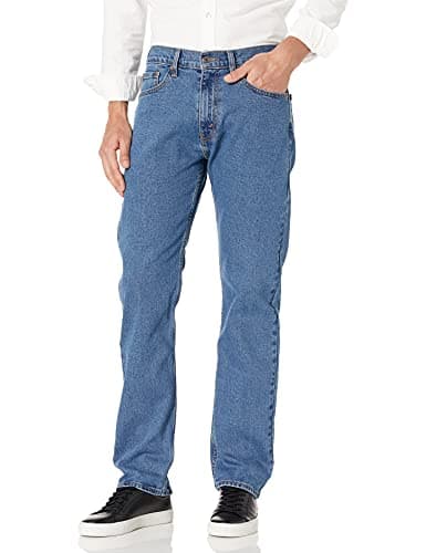 Levi Strauss Signature Gold Men's Regular Fit Flex Jeans, Medium Indigo, 38x30