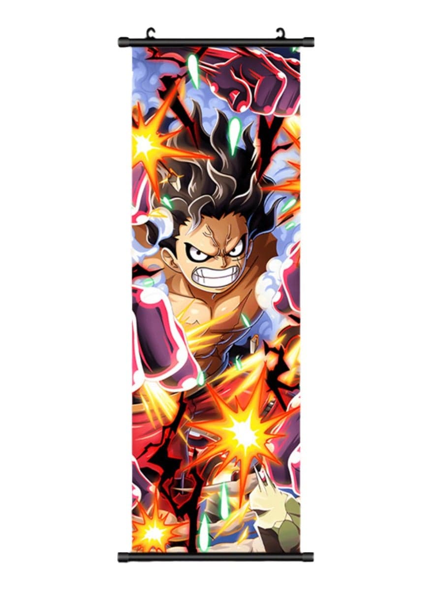One Piece Anime Poster Wall Scroll JPN Version Anime Artwork Hanging Scroll Suitable for Home Decoration Party Decoration (90cm x 30cm HZW-96)