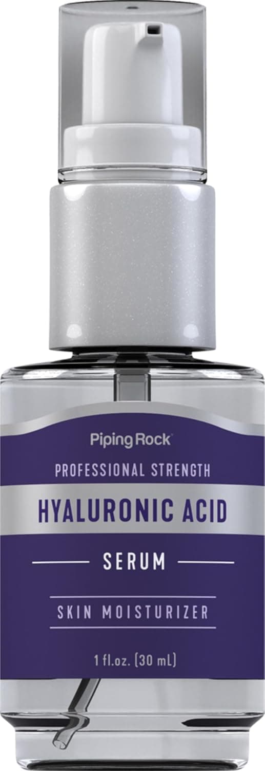 Piping Rock Hyaluronic Acid Serum for Face 1 fl oz Moisturizer for Skin and Body Cruelty Free