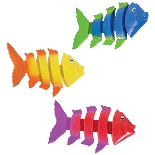 SwimWays Fish Styx Kids FishShaped Pool Diving Toys 3 Pack Bath Toys Pool Party Supplies for Kids Ages 5 and Up