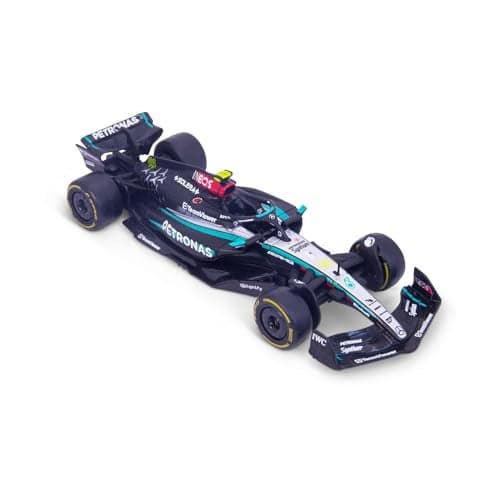 Bburago F1 Mercedes-AMG W16 2025#63 Russell Diecast Car 1:43 Authentic Details F1 Mercedes Replica Silver/Black Officially Licensed, Recommended Age 3+ Years