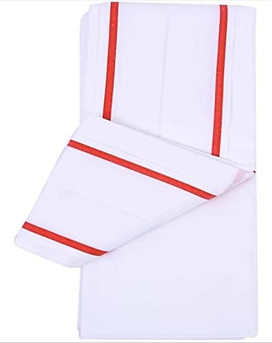 Khillayox White Cotton Gamcha Set of 2 Full Size