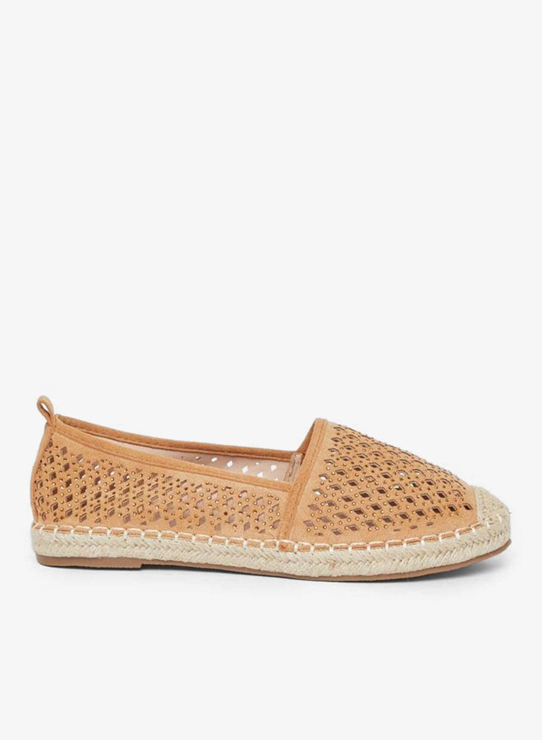 Styli Women Tan Embellished Espadrilles — 40