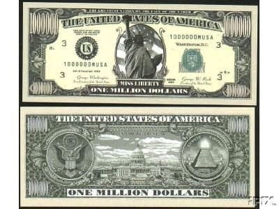 100 Traditional Million Dollar Bill