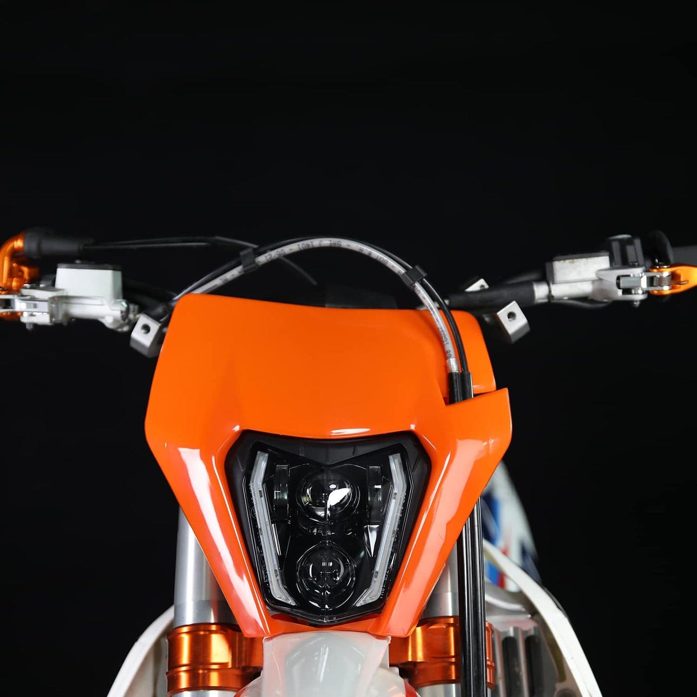 CHANGCHENG Dirt Bike Headlight Led66W 3000lm Universal Motorcycle LED Headlight KitPit Bike Headlight for Most Pit Dirt Bike Motorcycle Enduro ATV ScootersOrange