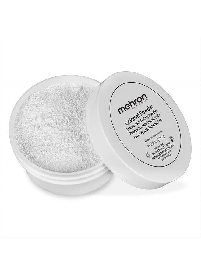 Makeup Colorset Powder | Translucent Powder Setting Powder | Face Powder For Special Effects, Halloween, & Film 2 oz (56 g)