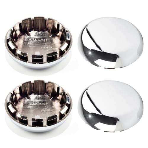 DewFlew 4Pcs Wheel Center Caps for Chevy S10 Blazer Wheel Rim Outer 77.5mm(3.05in) Inner 66mm(2.60in) Chrome Hub Caps, Replacement 15661030 15708890
