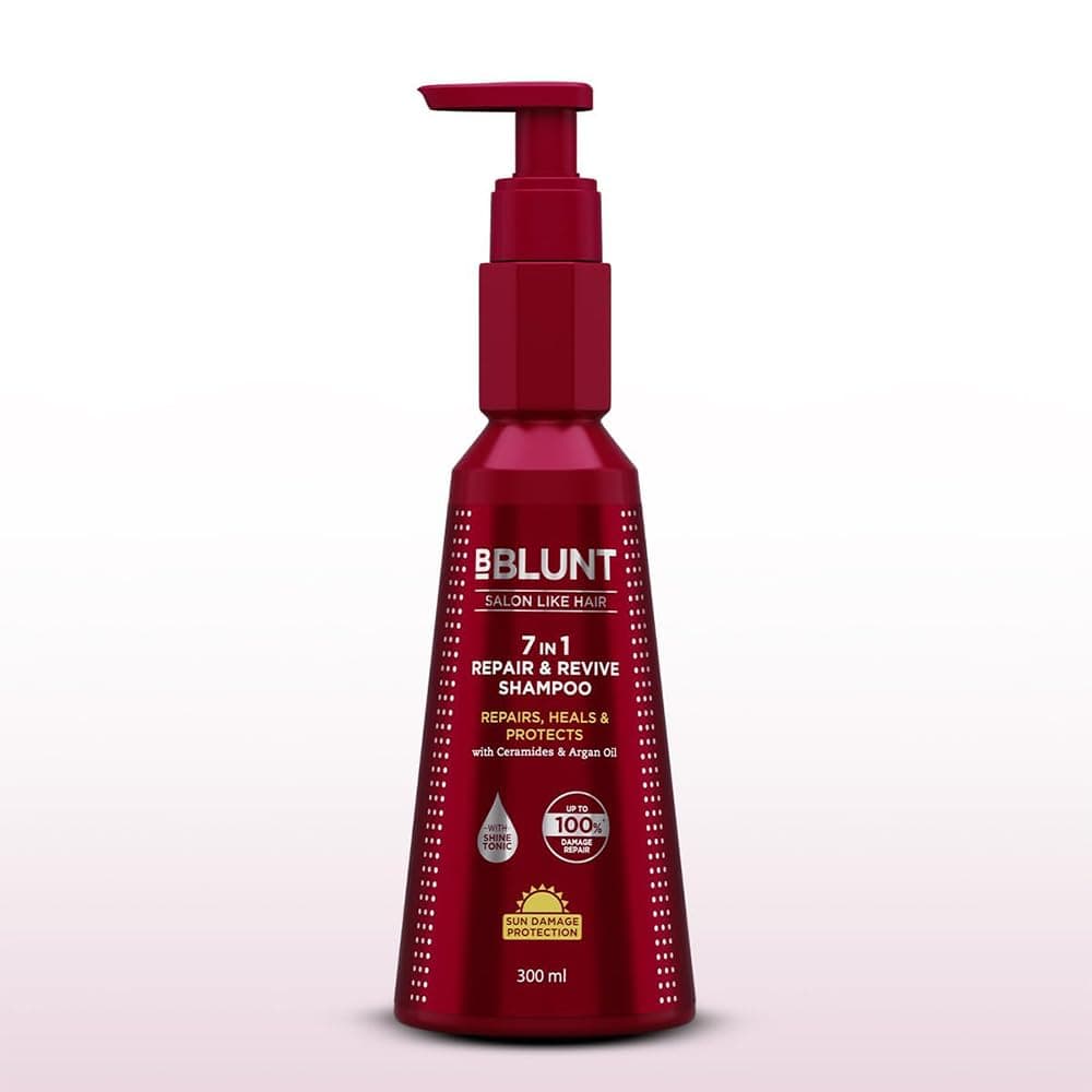 BBLUNT 7 in 1 Repair Revive Shampoo Addresses 7 Signs of Hair Damage Repairs Protects Hair Soothes Scalp Ceramides Argan Oil Infused 1014 Fl Oz300 ml