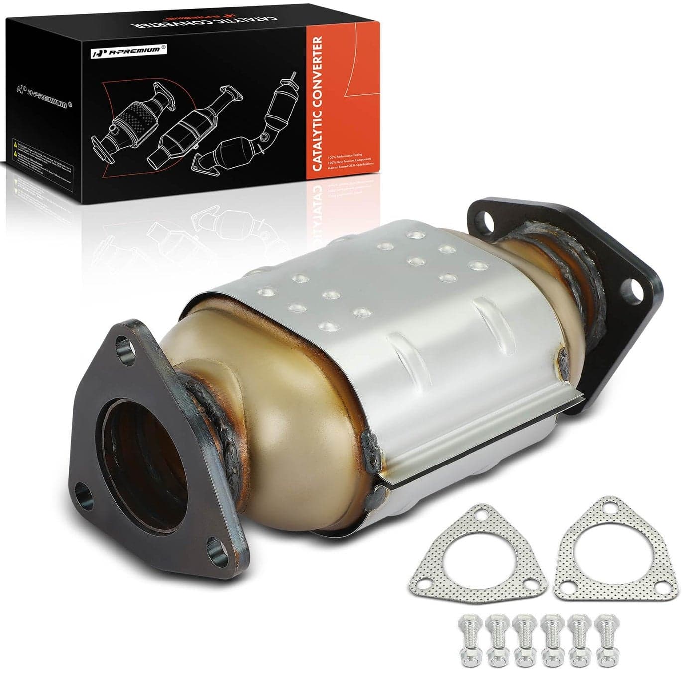APremium Rear Catalytic Converter Kit DirectFit Compatible with Honda Accord 20082012 Accord Crosstour 20102011 Pilot Odyssey Ridgeline Crosstour Acura TSX TL RL 35L 37L EPA Compliant