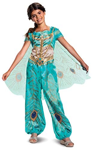 Disguise Disney Princess Jasmine Aladdin Classic Girls Costume Teal XSmall 3T4T