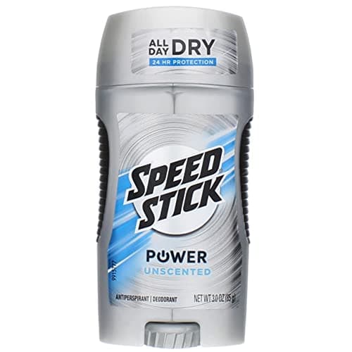 Speed Stick Power AntiPerspirant Deodorant Unscented 3 oz Pack of 9