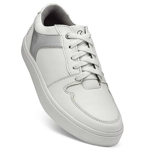 SOLETHREADS Poise | Casual Sneaker Lightweight Cushioned Lace-up Shoes for Women | White | 5UK