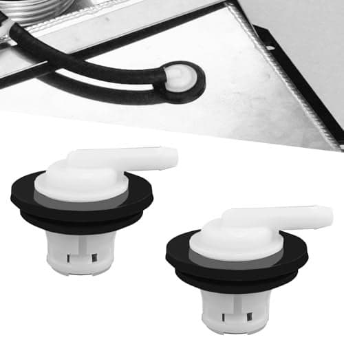 SamWinGear 2PCS Fuel Tank Vent Valve Gas Tank Vent Valve with Grommet Seal Kit Gas Can Tank Vapor Rollover Air Valves for Jeep Wrangler Dodge Ford 19801996 F150 F250 19801997 F350 5360058 5360059
